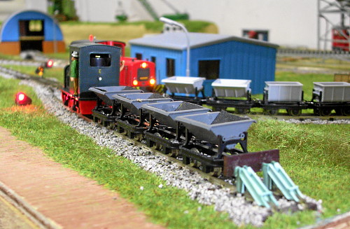 Lorenzug in Wartestellung