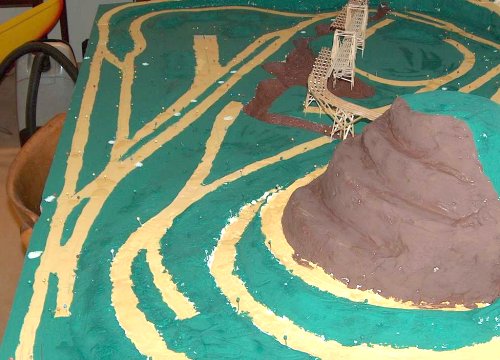 4. Januar 2006: Die Anlage mit aufgetragener Grundierung